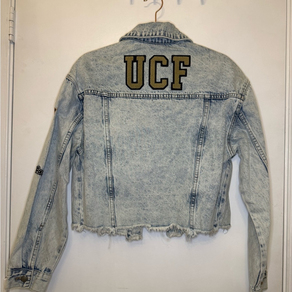 UCF Light Wash Denim Jacket